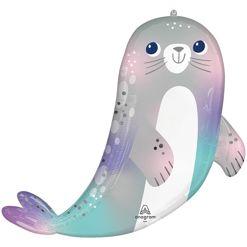 Foil Balloon Under The Sea Seal 30 Inch