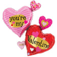 Valentine Foil Balloon Multi Hearts 30 Inch