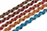 Tinsel Fiber Trim Multi-Color Christmas
