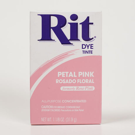 Rit All-Purpose Box Fabric Dye - Petal Pink - 1 1/8oz