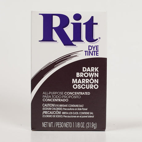 Rit All-Purpose Box Fabric Dye - Dark Brown - 1 1/8oz