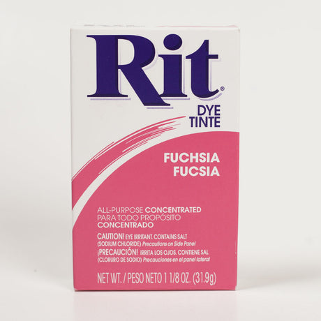 Rit All-Purpose Box Fabric Dye - Fuchsia - 1 1/8oz