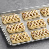Bridor Ready-to-Bake Strawberry Rhubarb Danish 3.2 oz. - 88/Case