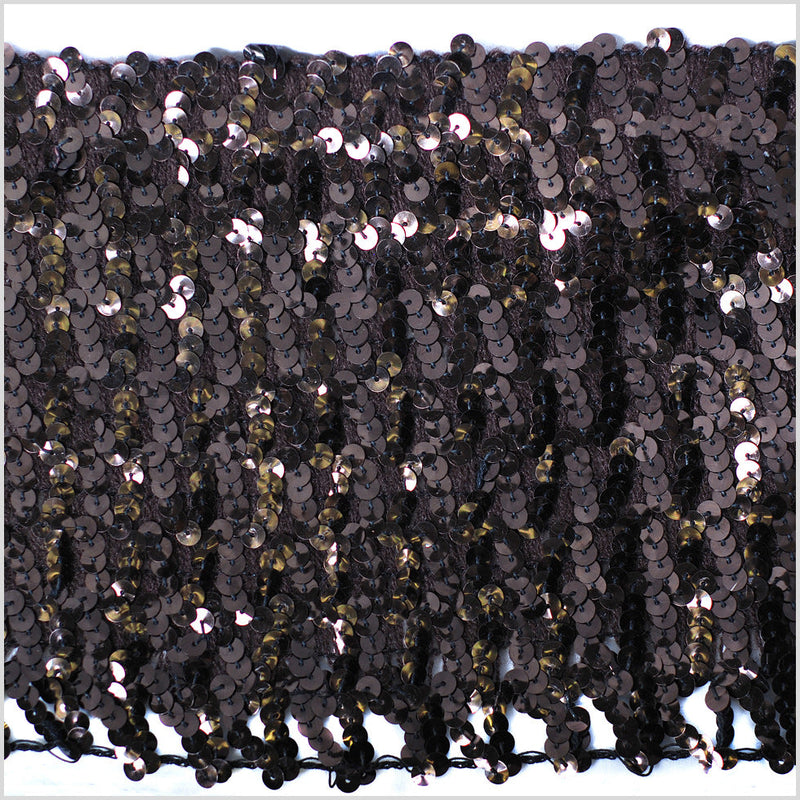6" Brown Sequin Trim