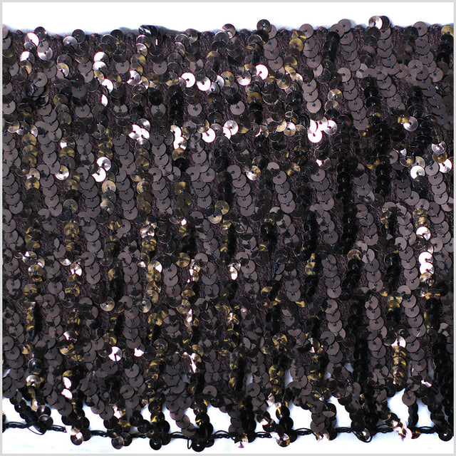 6" Brown Sequin Trim