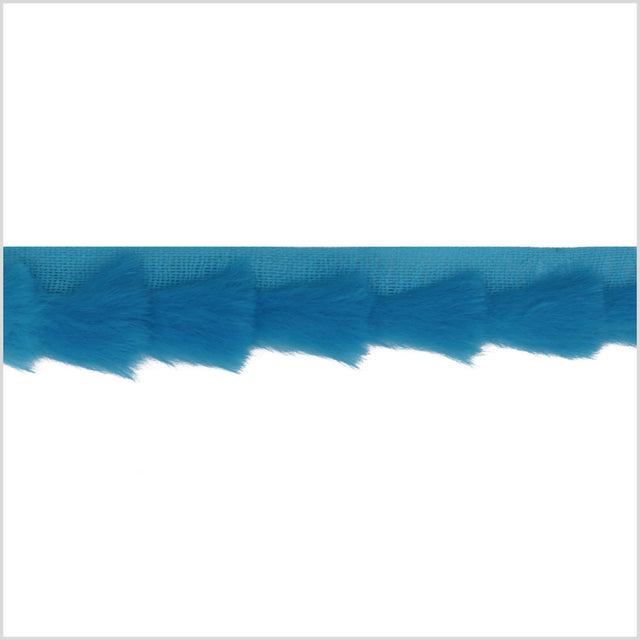 Rabbit Fur Trim 1” - Turquoise