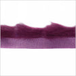 Plum Rabbit Fur Trim
