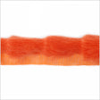 Orange Rabbit Fur Trim