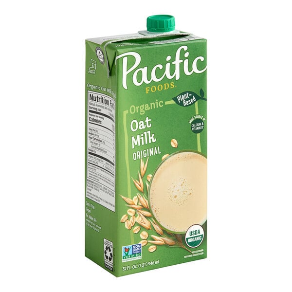 Pacific Foods Original Organic Oat Milk 32 fl. oz. - 12/Case