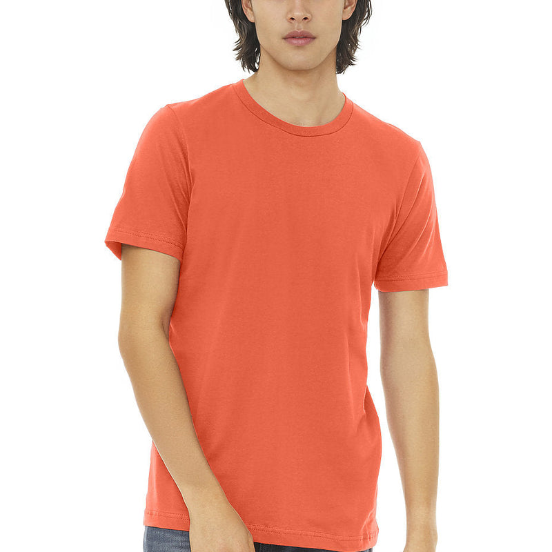 Bella Canvas 3001 Cotton T-Shirt Fabric - Coral, Unisex Crewneck, Short Sleeve (1 Piece)