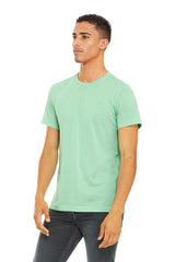 Bella Canvas 3001 Airlume Cotton T-Shirt Fabric - Mint, Crewneck, Unisex, 32 Single, 4.2 Oz, Adult Round Neck (1 Piece)