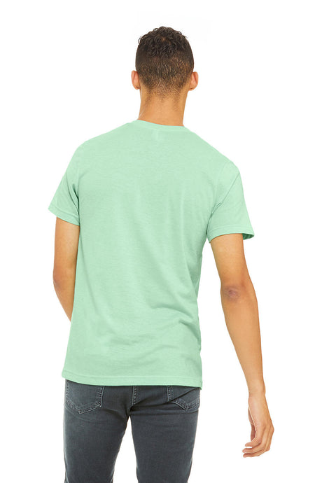 Bella Canvas 3001 Airlume Cotton T-Shirt Fabric - Mint, Crewneck, Unisex, 32 Single, 4.2 Oz, Adult Round Neck (1 Piece)