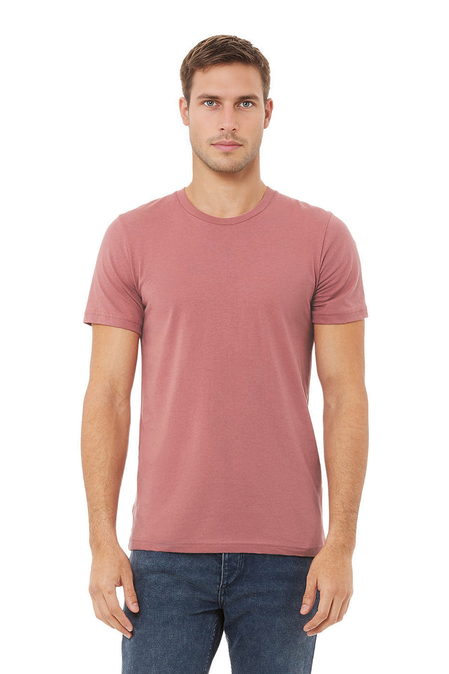 Bella Canvas 3001 Airlume Combed And Ring-Spun Cotton Fabric - Mauve, Crewneck, Unisex, Short Sleeve (1 Piece)