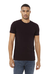 Bella Canvas 3001 Airlume Combed And Ring-Spun Cotton Fabric - Oxblood Black, Crewneck, Short Sleeve (1 Piece)