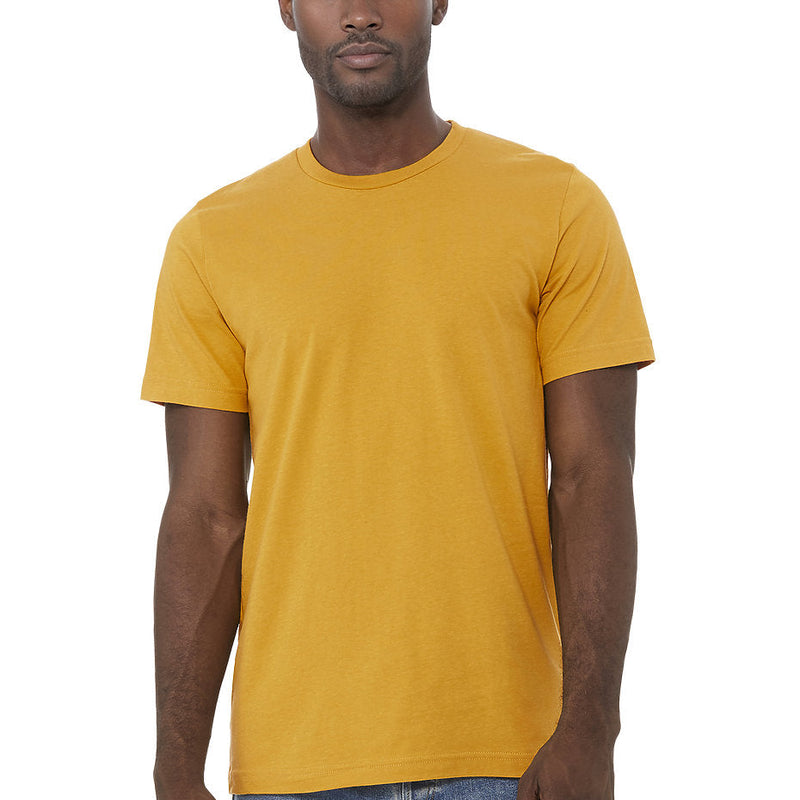 Bella Canvas 3001 Airlume Combed And Ring-Spun Cotton Fabric - Mustard, Crewneck, Short Sleeve (1 Unit)