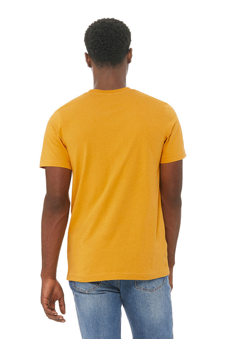 Bella Canvas 3001 Airlume Combed And Ring-Spun Cotton Fabric - Mustard, Crewneck, Short Sleeve (1 Unit)