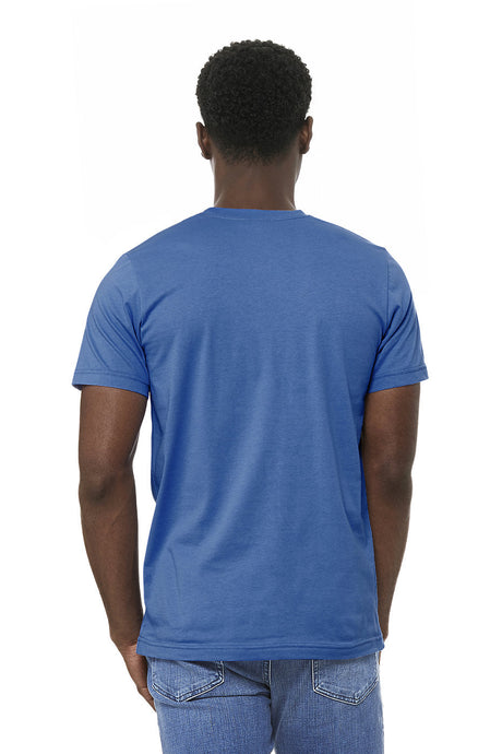 Bella Canvas 3001 Airlume Combed And Ring-Spun Cotton Fabric - Columbia Blue, Unisex Crewneck, 32 Single, 4.2 Oz (1 Unit)