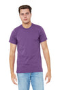Bella Canvas 3001 Airlume Cotton T-Shirt - Team Purple, Crewneck, Unisex, 32 Single, 4.2 Oz, S-3XL (1 Piece)