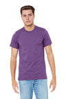 Bella Canvas 3001 Airlume Cotton T-Shirt - Team Purple, Crewneck, Unisex, 32 Single, 4.2 Oz, S-3XL (1 Piece)