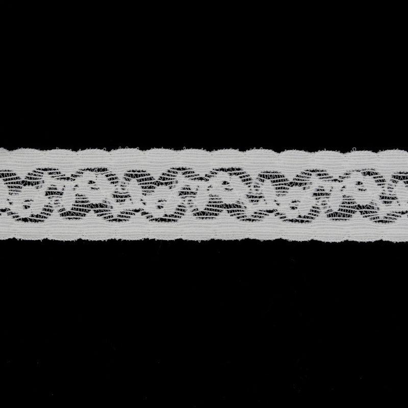 1 1/4" Ivory Sheer Lace Trim