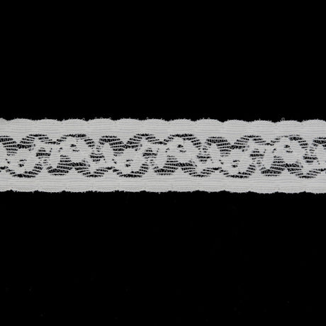 1 1/4" Ivory Sheer Lace Trim