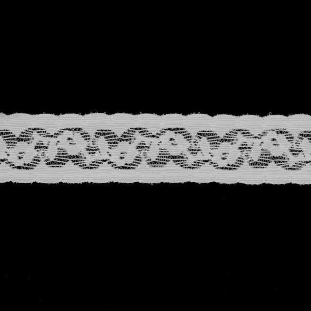 1 1/4" Ivory Sheer Lace Trim