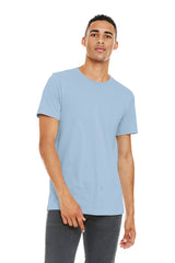 Bella Canvas 3001 Cotton T-Shirt Fabric - Baby Blue, Crewneck, Unisex, 32 Single, 4.2 Oz, 6 Sizes (1 Piece)