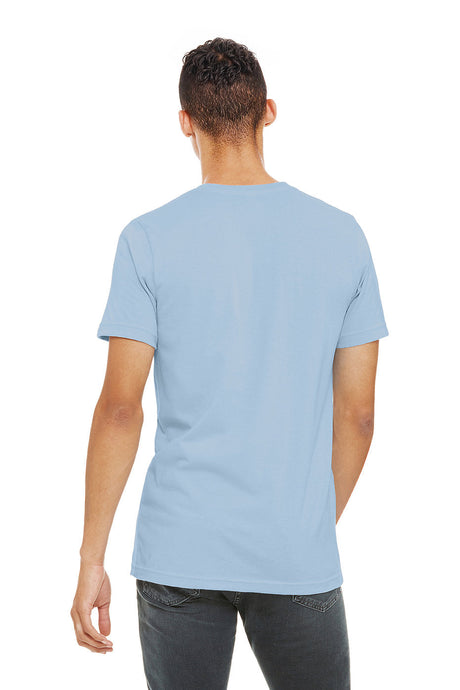 Bella Canvas 3001 Cotton T-Shirt Fabric - Baby Blue, Crewneck, Unisex, 32 Single, 4.2 Oz, 6 Sizes (1 Piece)