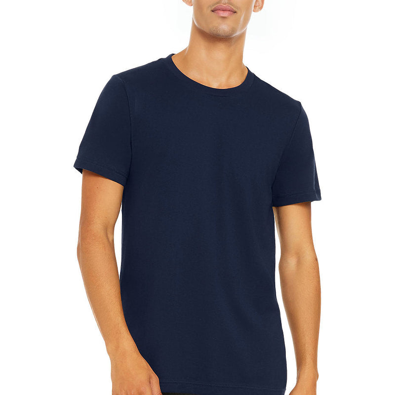 Bella Canvas 3001 Cotton Fabric - Navy, Crewneck, Short Sleeve, Unisex, 4.2 Oz (1 Piece)