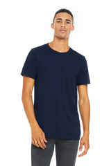 Bella Canvas 3001 Cotton Fabric - Navy, Crewneck, Short Sleeve, Unisex, 4.2 Oz (1 Piece)
