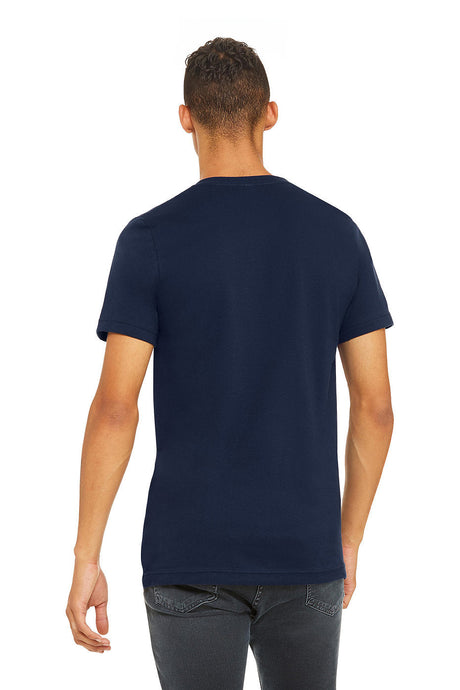 Bella Canvas 3001 Cotton Fabric - Navy, Crewneck, Short Sleeve, Unisex, 4.2 Oz (1 Piece)