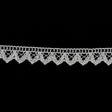 0.625" Metallic SIlver Crochet Trim