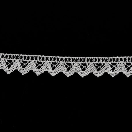 0.625" Metallic SIlver Crochet Trim