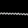 0.25" Metallic Silver Ric Rac Trim