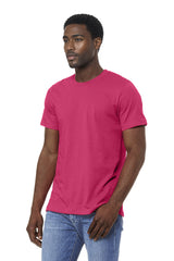 Bella Canvas 3001 Airlume Combed And Ring-Spun Cotton Fabric - Fuchsia, Crewneck, Unisex, 32 Single, 4.2 Oz (1 Unit)
