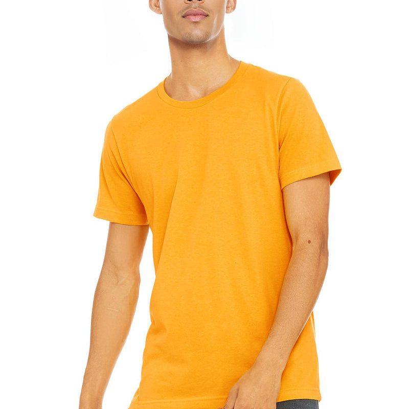 Bella Canvas 3001 Cotton T-Shirt Fabric - Gold, Crewneck, Unisex, 32 Single, 4.2 Oz (1 Piece)