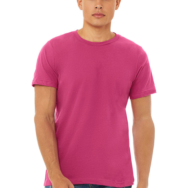 Bella Canvas 3001 Cotton Fabric - Berry, Unisex Crewneck T-Shirt, 32 Single, 4.2 Oz, Short Sleeve (1 Piece)