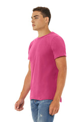Bella Canvas 3001 Cotton Fabric - Berry, Unisex Crewneck T-Shirt, 32 Single, 4.2 Oz, Short Sleeve (1 Piece)