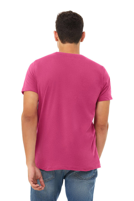 Bella Canvas 3001 Cotton Fabric - Berry, Unisex Crewneck T-Shirt, 32 Single, 4.2 Oz, Short Sleeve (1 Piece)