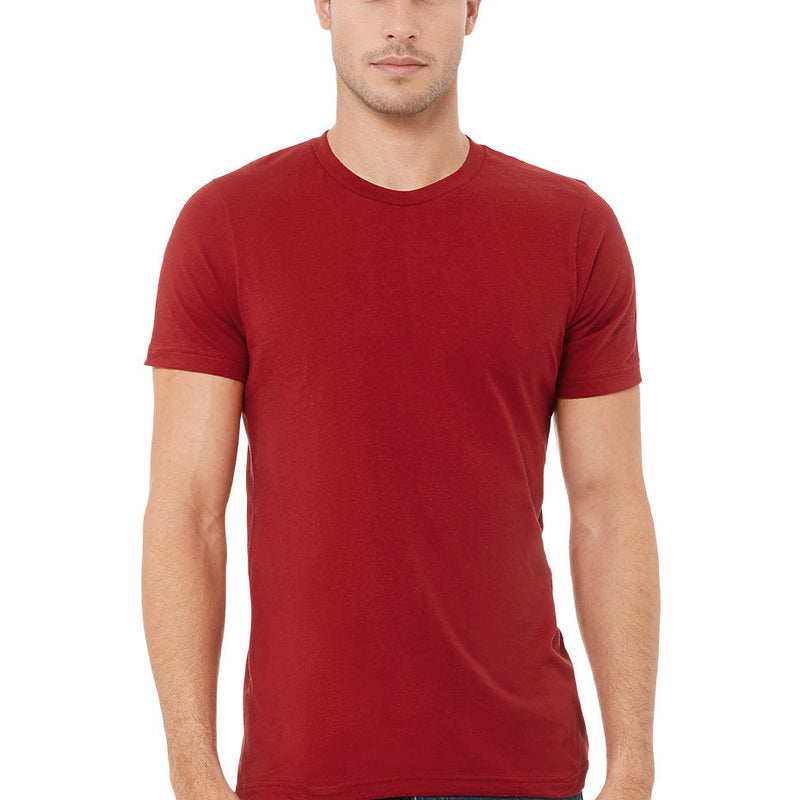 Bella Canvas 3001 Airlume Combed And Ring-Spun Cotton Fabric - Canvas Red, Crewneck, Unisex, 32 Single, 4.2 Oz (1 Unit)
