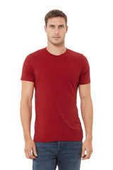 Bella Canvas 3001 Airlume Combed And Ring-Spun Cotton Fabric - Canvas Red, Crewneck, Unisex, 32 Single, 4.2 Oz (1 Unit)