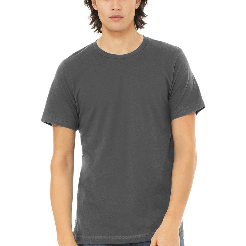 Bella Canvas 3001 Airlume Combed And Ring-Spun Cotton Fabric - Asphalt, Unisex Crewneck, 32 Single, 4.2 Oz (1 Unit)