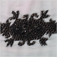 2.5" Black Fancy Beaded Rhinestone Trim