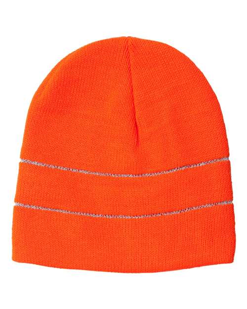 USA-Made Safety Knit Beanie with 3M Reflective Thread