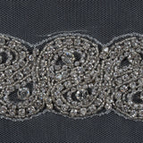 Clear Crystal Rhinestone Beaded Trim - 1.5"