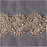 Clear Crystal Rhinestone Beaded Trim - 1.5"