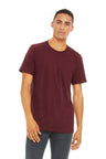 Bella Canvas 3001 Airlume Combed And Ring-Spun Cotton Fabric - Maroon, Crewneck, Short Sleeve (1 Shirt)