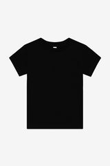 Bella Canvas 3001T Airlume Combed And Ring-Spun Cotton Jersey Fabric - Black Crew Neck Short Sleeve, 2T-5T (1 Piece)