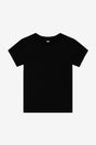 Bella Canvas 3001T Airlume Combed And Ring-Spun Cotton Jersey Fabric - Black Crew Neck Short Sleeve, 2T-5T (1 Piece)
