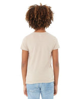 Bella Canvas 3001Y CVC Youth Heather Tee - CVC Cotton Fabric, HTR Dust, Crew Neck, Short Sleeve (1 Unit)